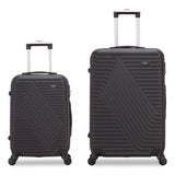 TUCCI VOYAGE Vertice ABS 2-Piece Luggage Set, Black (TUIV000102PCBLK) Each