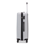TUCCI VOYAGE Vertice ABS 2-Piece Luggage Set, Silver (TUIV000102PCSLV) Each