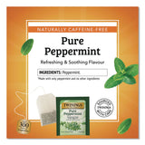 TWININGS® Tea Bags, Pure Peppermint, 0.07 oz Tea Bag, 50/Box (TWGTNA53650) Box of 50