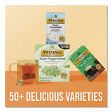 TWININGS® Tea Bags, Pure Peppermint, 0.07 oz Tea Bag, 50/Box (TWGTNA53650) Box of 50