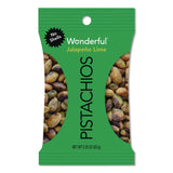 Paramount Farms® Wonderful Pistachios, Jalapeno Lime, 2.25 oz Pouch, 8/Box (WONPAR70154) Box of 8