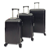TUCCI FORTE Banda ABS 3-Piece Luggage Set, Black (TUIF000103PCBLK) Each