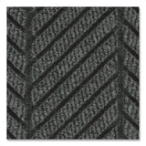 M+A Matting WaterHog Max Herringbone Classic Mat, Rectangular, Black Smoke Surface, 45" x 70" (ANM22407046170) Each
