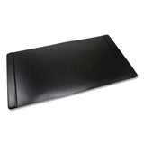 Advantus Faux Leather Desk Pad with Side Rails, 36" x 20", Black (AVT75868) Each