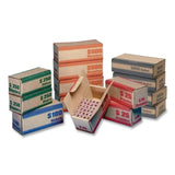 CONTROLTEK® Nickels Coin Box, Accommodates $100 in Nickels, 15.5" x 19.25" x 4.5", Blue/Kraft, 50/Pack (CNK560060) Pack of 50