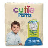Cuties® CutiePants Refastenable Training Pants for Boys, 2T-3T, Up to 34 lbs, 104/Carton (CTJCR7007) Case of 104