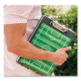 Dexas® ClearView Clipcase Storage Clipboard, 0.35" Clip Capacity, Holds 8.87 x 12.25 Sheets, Gray/Orange (DSE5717804) Each