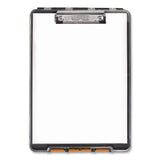 Dexas® ClearView Clipcase Storage Clipboard, 0.35" Clip Capacity, Holds 8.87 x 12.25 Sheets, Gray/Orange (DSE5717804) Each