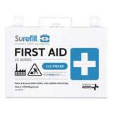 SUREFILL™ 25 ANSI 2021 A+ First Aid Kit with Metal Case, 111 Pieces (AOHSF25AT) Each