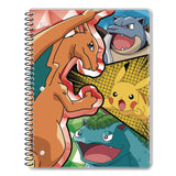 Innovative Designs Licensed Spiral Notebook, Pokemon, 1-Subject, Wide/Legal Rule, Multicolor Cover, (70) 10.5 x 8 Sheets (IDI716135POKSA) Each