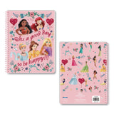 Innovative Designs Licensed Spiral Notebook, Disney Princesses, 1-Subject, Wide/Legal Rule, Multicolor Cover, (70) 10.5 x 8 Sheets (IDI717328PRSA) Each