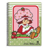 Inkology® Licensed Spiral Notebook, Randomly Assorted Strawberry Shortcake Cover Designs, Medium/College Rule, (80) 10.5 x 8 Sheets (INK4706912PDQ) Each