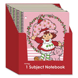Inkology® Licensed Spiral Notebook, Randomly Assorted Strawberry Shortcake Cover Designs, Medium/College Rule, (80) 10.5 x 8 Sheets (INK4706912PDQ) Each