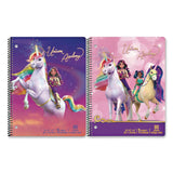 Inkology® Licensed Spiral Notebook, Randomly Assorted Unicorn Academy Cover Designs, Medium/College Rule, (80) 10.5 x 8 Sheets (INK4820212PDQ) Each