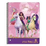 Inkology® Licensed Spiral Notebook, Randomly Assorted Unicorn Academy Cover Designs, Medium/College Rule, (80) 10.5 x 8 Sheets (INK4820212PDQ) Each