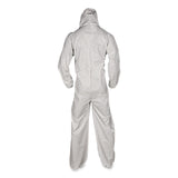 KleenGuard™ A35 Liquid and Particle Protection Coveralls, Zipper Front, Hooded, Elastic Wrists and Ankles, 3X-Large, White, 25/Carton (ANS38942) Case of 25