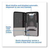 Tork® PeakServe Automatic Continuous Paper Hand Towel Dispenser, 14.47 x 4.04 x 25.15, Black (TRK552548) Each