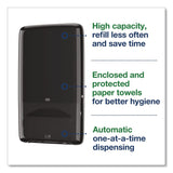 Tork® PeakServe Automatic Continuous Paper Hand Towel Dispenser, 14.47 x 4.04 x 25.15, Black (TRK552548) Each