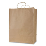 Inteplast Group Get Reddi Paper Bags, Mercado Size, 65# Basis Weight, Twisted Rope Handles, 13 x 7 x 17, Brown, 250/Carton (IBSKRFTW13717) Case of 250