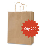 Inteplast Group Get Reddi Paper Bags, Mega Size, 70# Basis Weight, Twisted Rope Handles, 18 x 7 x 18.75, Brown, 200/Carton (IBSKRFTW18719) Case of 200