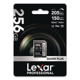 Lexar™ Professional SILVER Series SDXC Memory Card, 205MB/s Read Speeds and 150MB/s Write Speeds, UHS-I V30 U1 Class 10, 256 GB (LXRLSDSIPL256GB) Each