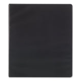 Simply™ Round Ring Non-View Binder, 3 Rings, 1.5" Capacity, 11 x 8.5, Black (MPL26593) Each