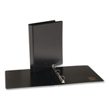 Simply™ Round Ring View Binder, 3 Rings, 0.5" Capacity, Black, 12/Carton (MPL2373821683) Case of 12