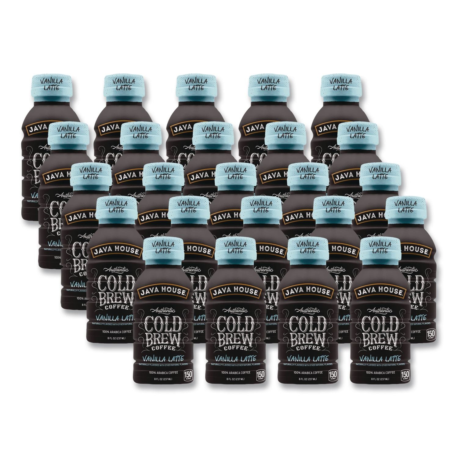 Java House® Cold Brew Coffee, Vanilla Latte, 8 oz Bottle, 24/Carton (J ...