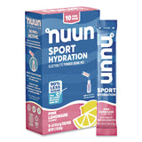nuun® Sport Hydration Electrolyte Powder Drink Mix, Pink Lemonade, 0.17 oz Stick, 10/Box (NUU02392) Box of 10