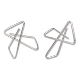 Officemate OIC Ideal Butterfly Clamps, #2, Silver, 50/Box (OIC378812) Box of 50