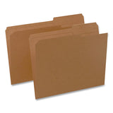 Pendaflex® Reinforced Top-Tab File Folders, 2/5-Cut Tabs, Letter, Brown Kraft, 100/Box (PFXRK15225RE) Box of 100