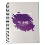 RE-Focus The Creative Office Pocket-Size Password Keeper Log Book, User-Name/Password Format, White/Purple Cover, (60) 7 x 5.5 Sheets (RFCSMPRPLPWBOOK) Each