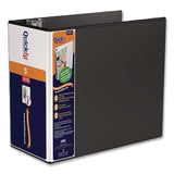 QuickFit® D-Ring View Binder, 3 Rings, 5" Capacity, 11 x 8.5, Black (STW870701) Each