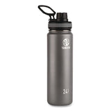 TAKEYA® Originals Stainless Steel Vacuum Insulated Water Bottle, 24 oz, Graphite (TKY50045) Each