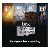 Lexar™ Professional SILVER Series SDXC Memory Card, 205MB/s Read Speeds and 150MB/s Write Speeds, UHS-I V30 U1 Class 10, 128 GB (LXRLSDSIPL128GB) Each