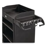 Rubbermaid® Commercial Vacuum Holder, For All Rubbermaid Commercial Full Size and Compact Housekeeping Carts, Plastic, Black, 6/Carton (RCP2202571) Case of 6