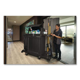 Rubbermaid® Commercial Vacuum Holder, For All Rubbermaid Commercial Full Size and Compact Housekeeping Carts, Plastic, Black, 6/Carton (RCP2202571) Case of 6