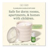 Lifelines® Aromatherapy Essential Oil Flameless Candle Diffuser, Rosemary and Lemon Essential Oil, 5.5 x 5.5 x 5.5, Ivory (LLN111617) Each