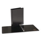 Simply™ Round Ring Non-View Binder, 3 Rings, 1.5" Capacity, 11 x 8.5, Black (MPL26593) Each