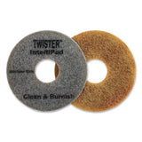 Diversey™ Twister Floor Pad, 8.86" Diameter, Gray, 2/Pack (DVODD1231448) Case of 2