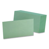 Oxford® Index Cards, 3 x 5, Green, 100/Pack (OXF7320GRE) Pack of 100