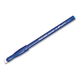 Paper Mate® Eraser Mate Ballpoint Pen, Stick, Medium 1 mm, Blue Ink, Blue Barrel, Dozen (PAP3910158) 1 Dozen
