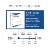 PrintWorks® Professional Perforated Paper, 92 Bright, Perforated 0.5" from Left, 24 lb Bond Weight, 8.5 x 11, White, 500 Sheets/Ream, 5 Reams/Carton (PRB04112P) Each