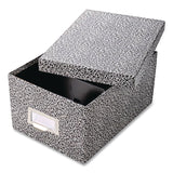 Pendaflex® Index Card File Box, Holds 1,000 4 x 6 Cards, 6.63 x 11.63 x 5, Fiberboard, Black Agate (PFX94BLA) Each