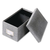 Pendaflex® Index Card File Box, Holds 1,000 4 x 6 Cards, 6.63 x 11.63 x 5, Fiberboard, Black Agate (PFX94BLA) Each