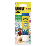 UHU® Stic Permanent Glue, Magic Blue, 0.29 oz, Dries Clear (STD99601) Each