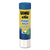 UHU® Stic Permanent Glue, Magic Blue, 0.29 oz, Dries Clear (STD99601) Each