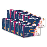 AMBITEX® L5201 Series Powder-Free Latex Gloves, Medium, 4 mil Thick, 9" Long, Cream, 100/Box, 10 Boxes/Carton (TXILMD5201CT) Case of 1000