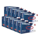 AMBITEX® N5201 Series Powder-Free Nitrile Gloves, Small, 9" Long, Blue, 100/Box, 10 Boxes/Carton (TXINSM5201CT) Case of 1000