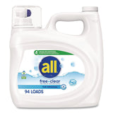 all® Free Clear HE Laundry Detergent, 118 oz Bottle, 4/Carton (DIA47463) Case of 4